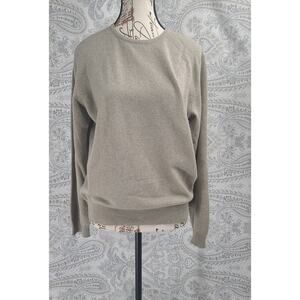 Charter Club Cashmere womens crew neck sweater Heather Size Medium Quiet Luxury